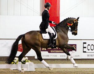 Johannes Rühl and Dante win the Young Rider division at the 2015 CDI Addington