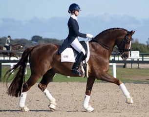 Tayla Desmet and Rodrigo III won the young riders classes at the 2015 CDI-W Boneo