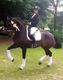 Sabine Oberdieck and Fortuna at the 2015 CDN Bad Segeberg