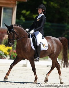 Kayleigh Buelens and Berlioz at the 2015 European Pony Championships :: Photo © Astrid Appels