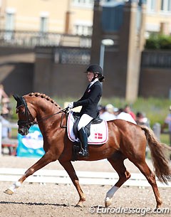 Louise Christensen and Vegelin's Goya at the 2015 European Pony Championships :: Photo © Astrid Appels