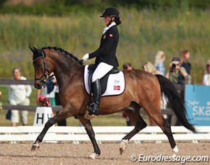 Norway's Kristiane Askim Hillern on Untouchable II at the 2015 European Pony Championships in Malmo, Sweden :: Photo © Astrid Appels