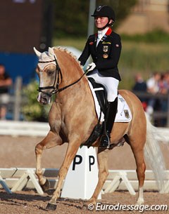 Nadine Krause and Cyrill at the 2015 European Pony Championships in Malmo, Sweden :: Photo © Astrid Appels