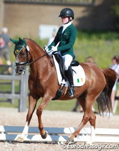 Irish Robyn O'Neill on Belsasser at the 2015 European Pony Championships :: Photo © Astrid Appels