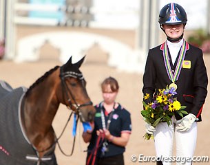 2015 European Pony Individual test Gold Medal winner Phoebe Peters and SL Lucci