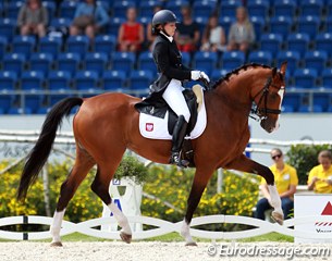 Anna Lukasik and Ganda at the 2015 European Championships :: Photo © Astrid Appels