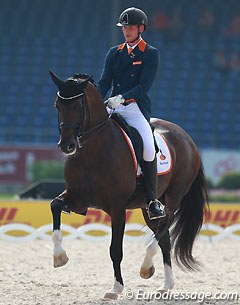 Diederik van Silfhout and Arlando at the 2015 European Dressage Championships :: Photo © Astrid Appels