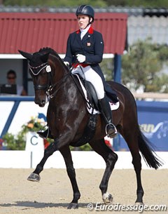 Charlotte Dicker and Sabatini at the 2015 European Junior/Young Riders Championships in Vidauban, France :: Photo © Astrid Appels