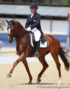 Beatrice Ivarsson and Charles at the 2015 European Junior/Young Riders Championships :: Photo © Astrid Appels