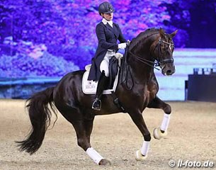 Jil Becks and Damon Hill at 2015 Equitana Stallion Show in Essen, Germany :: Photo © LL-foto