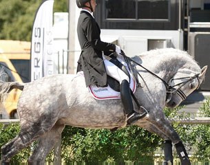 Andreas Helgstrand warming up Torveslettens Stamina at the 2015 CDIO Falsterbo :: Photo © Crispin Johanssen
