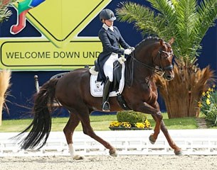 Jil-Marielle Becks and Damon Hill at the 2015 CDI Hagen Horses & Dreams :: Photo © Stefan Lafrentz