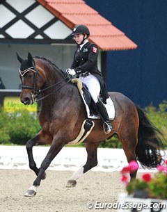 Kim Burschik and Powerfee at the "Future Champions" 2015 CDIO-PJYR in Hagen :: Photo © Astrid Appels