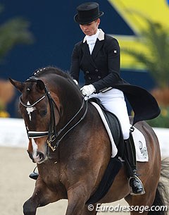 Eva Möller and Sa Coeur in the Nurberger Burgpokal Qualifier at the 2015 CDI Hagen :: Photo © Astrid Appels