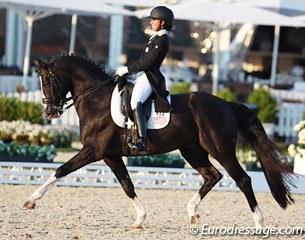 Genay Vaughn and Donarweiss GGF at the 2015 CDIO-U25 Hagen :: Photo © Astrid Appels