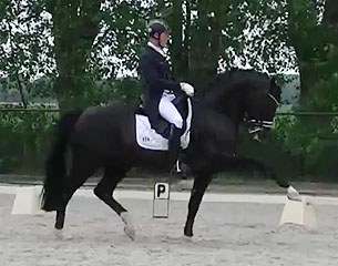 Matthias Rath and Totilas at the local Dutch dressage show in Hulten