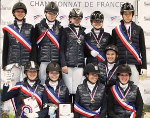The winners of the 2015 French Youth Riders Championships in Le Mans