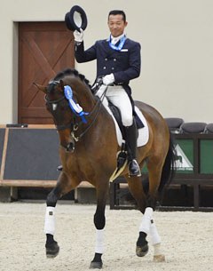 Kiichi Harada and Egistar win the 2015 Japanese Dressage Championships :: Photo © Japan Equestrian Federation