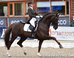 Lotte Skjaerbaek and Skovens Rafael at the 2015 CDI Odense :: Photo © Ridehesten