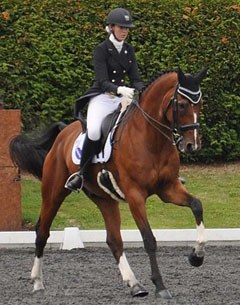 Junior rider Anne Jesty on Aquiro at the 2015 British Youth Riders Championships :: Photo © Debbie Jackson