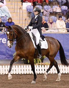 Fiona Selby, organizer of the 2015 CDI-W Boneo, on her Grand Prix horse Tacita