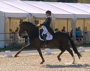 Jil Marielle Becks and Damon Hill at the 2015 Preis der Besten Qualifier in Vechta