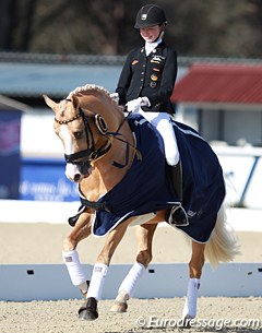 Semmieke Rothenberger and Deinhard B won the pony division at the 2015 CDIO Vidauban :: Photo © Astrid Appels