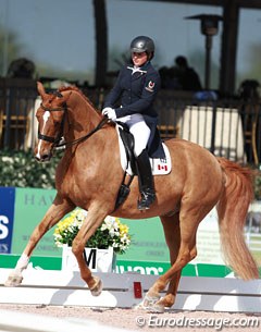 Tanya Strasser and Action Tyme at the 2015 CDI Wellington :: Photo © Astrid Appels