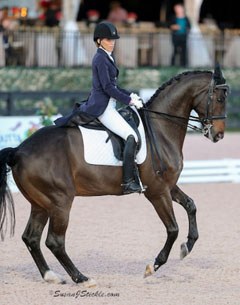 Christina Vinios and Folkestone win the 2015 U.S. Small Tour Championship in Wellington :: Photo © Sue Stickle