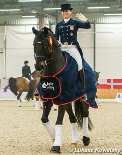 Beata Stremler and Rubicon D win the Grand Prix and Special at the 2015 CDI Zakrzow :: Photo © Lukasz Kowalski