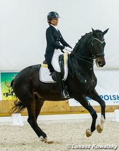 Ellesse Tzinberg and Pavarotti at the 2015 CDI Zakrzow :: Photo © Lukasz Kowalski