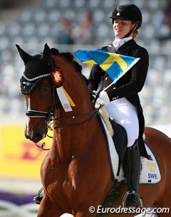 Lina Dolk and Biggles at the 2016 CDIO-U25 Aachen :: Photo © Astrid Appels