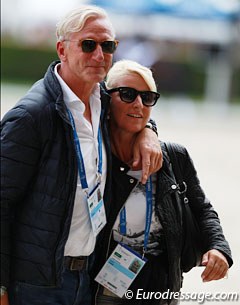 Uwe Ostwald and trainer Claudia Haller