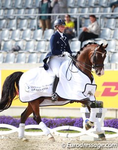 Laurence Roos and Fil Rouge at the 2016 CDIO Aachen :: Photo © Astrid Appels