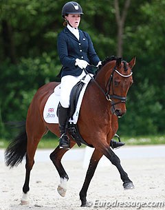 Maddy Whelan and Ode to Shannon at the 2016 CDI Compiegne :: Photo © Astrid Appels