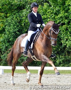 Danish Katrine Kraglund and Bohemian (by Bordeaux x Samarant) :: Photo © Ridehesten