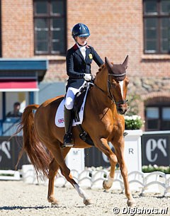 Isobel "Izzy" Lickley and British team routinier Gigolo at the 2016 European Pony Championships :: Photo © Digishots