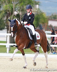 Amy Schiessl and Mr Mercury at the 2016 European Young Riders Championships :: Photo © Astrid Appels