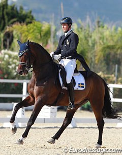 Swedish young rider Ludwig Wilken on Capo Knight at the 2016 European Young Riders Championships :: Photo © Astrid Appels