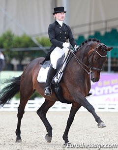 Ann-Kristin Dornbracht and Don Malecon at the CDI Hagen held during the 2016 European Under 25 Championships :: Photo © Astrid Appels