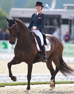 Danielle Houtvast and Utah at the 2016 European Under 25 Championships :: Photo © Astrid Appels
