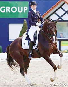 Fabienne Lutkemeier and Flynn PCH at the Louisdor Cup qualifier held during the 2016 CDI Hagen :: Photo © LL-foto