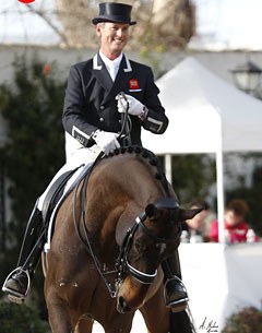 Carl Hester and Nip Tuck win the 2016 CDI Jerez Grand Prix :: Photo © Alberto Martinez Bracero