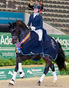 Rachael Hicks won the Prix St. Georges Adult Amateur Championship for the second straight year, this time aboard Don Cartier at the 2016 US Dressage Finals :: Photo © Susan J. Stickle