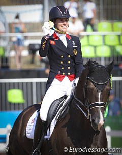 Charlotte Dujardin and Valegro won a second consecutive individual gold at the 2016 Olympic Games in Rio de Janeiro :: Photo © Astrid Appels