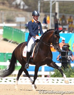 Diederik van Silfhout and Arlando at the 2016 Olympic Games in Rio de Janeiro :: Photo © Astrid Appels