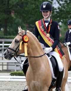 Inga Katharina Schuster and Cyrill win the pony division at the 2016 Preis der Besten :: Photo © Tina Pantel
