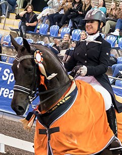 Sue Hearnd and Remmington win the Grand Prix Kur at the 2016 CDI Sydney :: Photo © Franz Venhaus