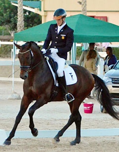 Juan Manuel Acosta Ponce on Columbus TR at the 2016 Spanish Young Horse Championships