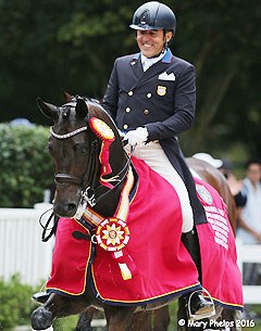 Cesar Parra and Fashion Designer at the 2016 U.S. Developing PSG Horse Championships :: Photo © Mary Phelps